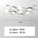 GobekUsa LED Wood Ceiling Chandelier for Living Room, Bedroom, Kids Room Decor