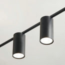 GobekUsa Black Minimalist Dining Room Chandelier: Modern Nordic Long Lights for Stylish Lighting