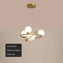 GobekUsa Gold LED Chandelier Rings for Living Kitchen Bedroom Dining Room