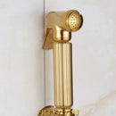 GobekUsa Gold Bidet Faucet: Hygienic Muslim Shower Sprayer for Clean Toilet Experience