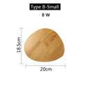 GobekUsa LED Wooden Wall Lamp: Modern Nordic Indoor Lighting for Bedroom Bedside