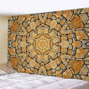GobekUsa Brick Wall Texture Bohemian Mandala Wall Hanging Tapestry for Home Decor