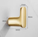 GobekUsa Brushed Gold Stainless Steel Robe Hook Wall Mounted Bathroom Hardware Hanger