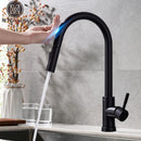GobekUsa Black Kitchen Faucet Touch Sensor Mixer Tap