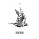 GobekUsa Golden Bird Wall Hanging Modern Decor Pigeon Accessory