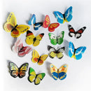 GobekUsa Butterfly Flower Cake Toppers - Birthday Wedding Decoration