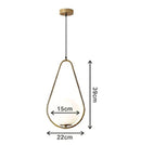 GobekUsa Glass Ball Pendant Lights for Kitchen Dining Bedroom Decor