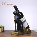 GobekUsa Egyptian Cat & Dog God Wine Rack: Modern Home Decoration Figurines & Holder