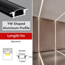 GobekUsa 1M Frameless Embedded LED Aluminum Profile for Linear Strip Lights