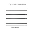 GobekUsa 100cm Black White Track for Track Lights Aluminum Rail Part