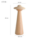 GobekUsa Kids UFO Wood LED Table Lamp: Modern, Dimmable, Cartoon Design, Ideal for Children's Bedroom