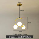 GobekUsa Glass Ball Pendant Light | Modern Nordic G9 LED Lamp for Living Room & Bedroom