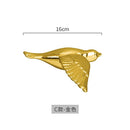 GobekUsa Golden Bird Wall Hanging Modern Decor Pigeon Accessory