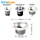 GobekUsa LED Round Recessed Ceiling Mount Downlight - MR16/GU10 Lamp Socket Holder Fixture