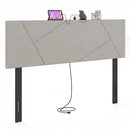 Headboard for Full Size Bed and Queen Geometric Upholstered Head Board by LJGDeals