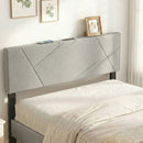 Headboard for Full Size Bed and Queen Geometric Upholstered Head Board by LJGDeals