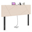 Headboard for Full Size Bed and Queen Geometric Upholstered Head Board by LJGDeals