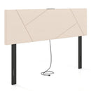 Headboard for Full Size Bed and Queen Geometric Upholstered Head Board by LJGDeals