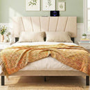 Headboard for Queen and Full Size Bed Geometric Upholstered Head Board by LJGDeals