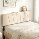 Headboard for Queen and Full Size Bed Geometric Upholstered Head Board by LJGDeals