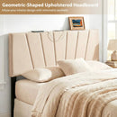 Headboard for Queen and Full Size Bed Geometric Upholstered Head Board by LJGDeals