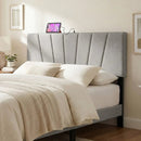 Headboard for Queen and Full Size Bed Geometric Upholstered Head Board by LJGDeals