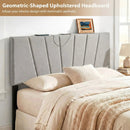 Headboard for Queen and Full Size Bed Geometric Upholstered Head Board by LJGDeals