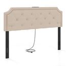 Headboard for Queen and Full Size Bed Tufted Upholstered Head Board by LJGDeals