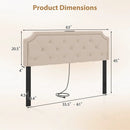 Headboard for Queen and Full Size Bed Tufted Upholstered Head Board by LJGDeals