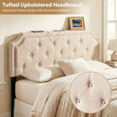 Headboard for Queen and Full Size Bed Tufted Upholstered Head Board by LJGDeals
