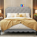 Headboard for Queen and Full Size Bed Tufted Upholstered Head Board by LJGDeals