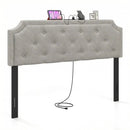 Headboard for Queen and Full Size Bed Tufted Upholstered Head Board by LJGDeals