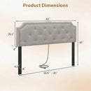 Headboard for Queen and Full Size Bed Tufted Upholstered Head Board by LJGDeals