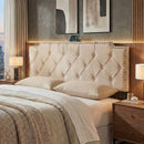 Headboard for Queen and Full Size Bed Rivet Tufted Upholstered Head Board