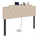 Headboard for Queen and Full Size Bed Rivet Tufted Upholstered Head Board by LJGDeals