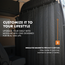 SPRINTER HEADLINER SHELF INCLUDES CURTAIN ROD AND LINER 2019+