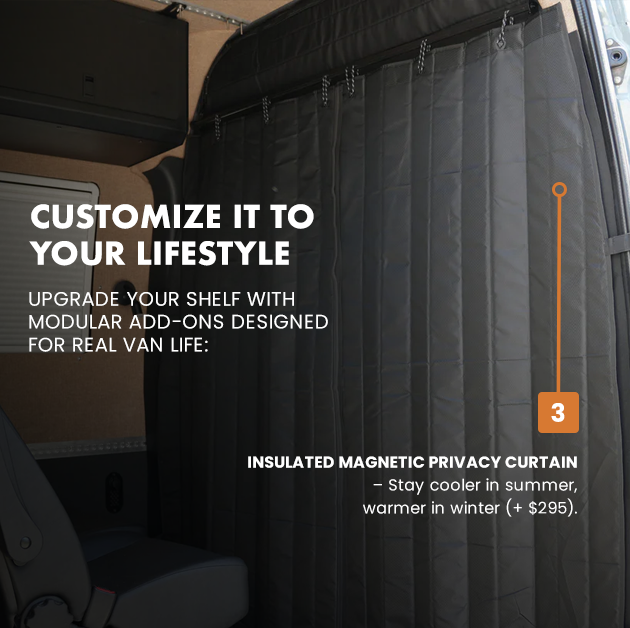 SPRINTER HEADLINER SHELF WITH L TRACK 2019+, photo 7 of 15