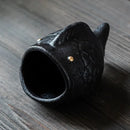 GobekUsa Cartoon Cat Ceramic Ashtray for Household, Living Room - Large Capacity, Anti-Fly Ash