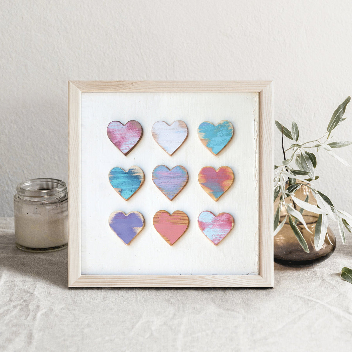 Heart Grid Art Prints, photo 3 of 8