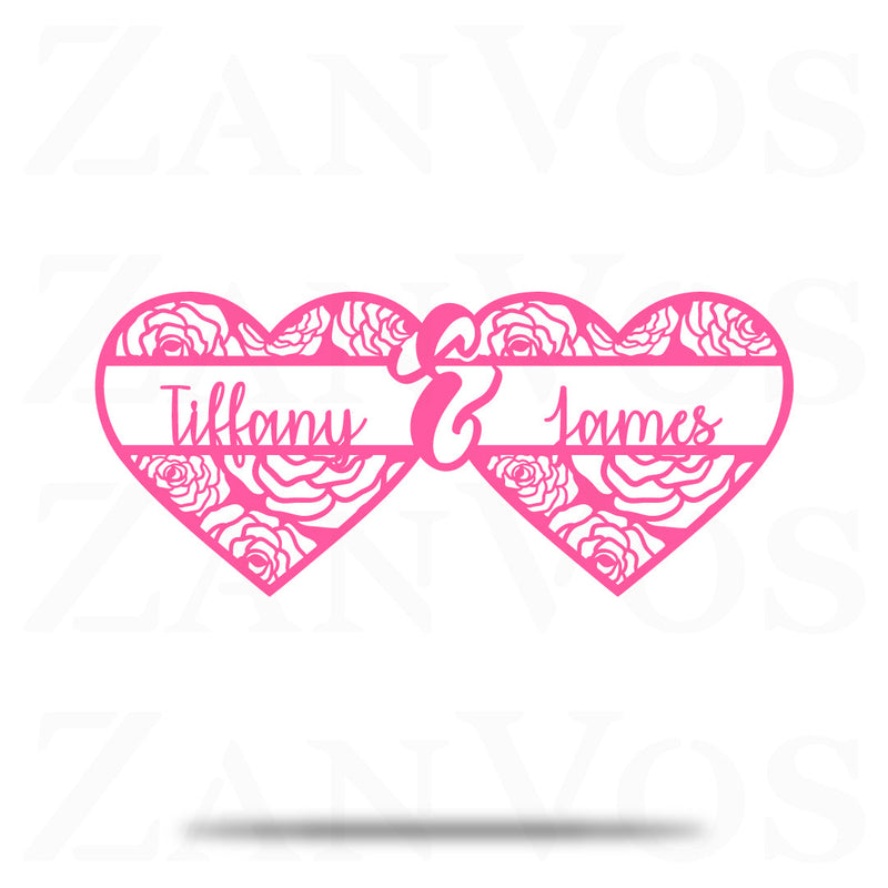 Heart Rose Monogram