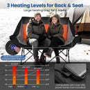 Heated Double Camping Chair with 4 Heating Zones by LJGDeals