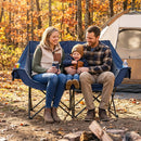 Heated Double Camping Chair with 4 Heating Zones by LJGDeals