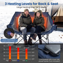 Heated Double Camping Chair with 4 Heating Zones by LJGDeals