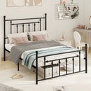Full/Queen/Twin Size Heavy-duty Metal Bed Frame with Headboard by LJGDeals