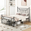 Full/Queen/Twin Size Heavy-duty Metal Bed Frame with Headboard by LJGDeals
