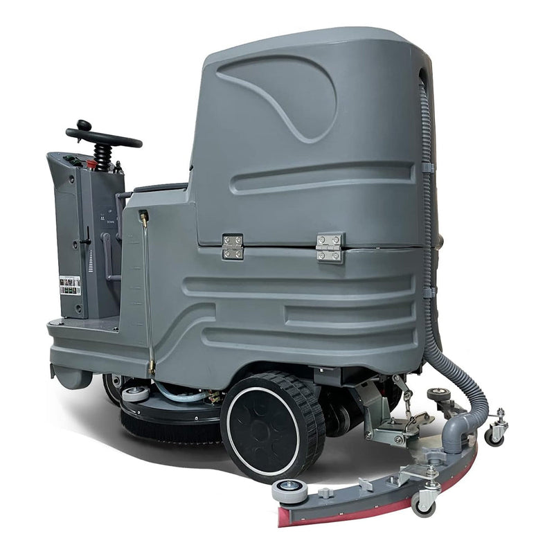 EMI Heavy Duty Commercial Electric Ride-On Floor Scrubber With 38 Inch Squeegee (SAK91685)