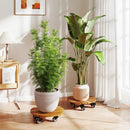 Rolling Plant Stand Set of 2 with Lockable Casters by LJGDeals