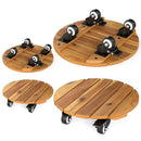 Rolling Plant Stand Set of 2 with Lockable Casters by LJGDeals