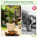 Rolling Plant Stand Set of 2 with Lockable Casters by LJGDeals