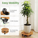 Rolling Plant Stand Set of 2 with Lockable Casters by LJGDeals
